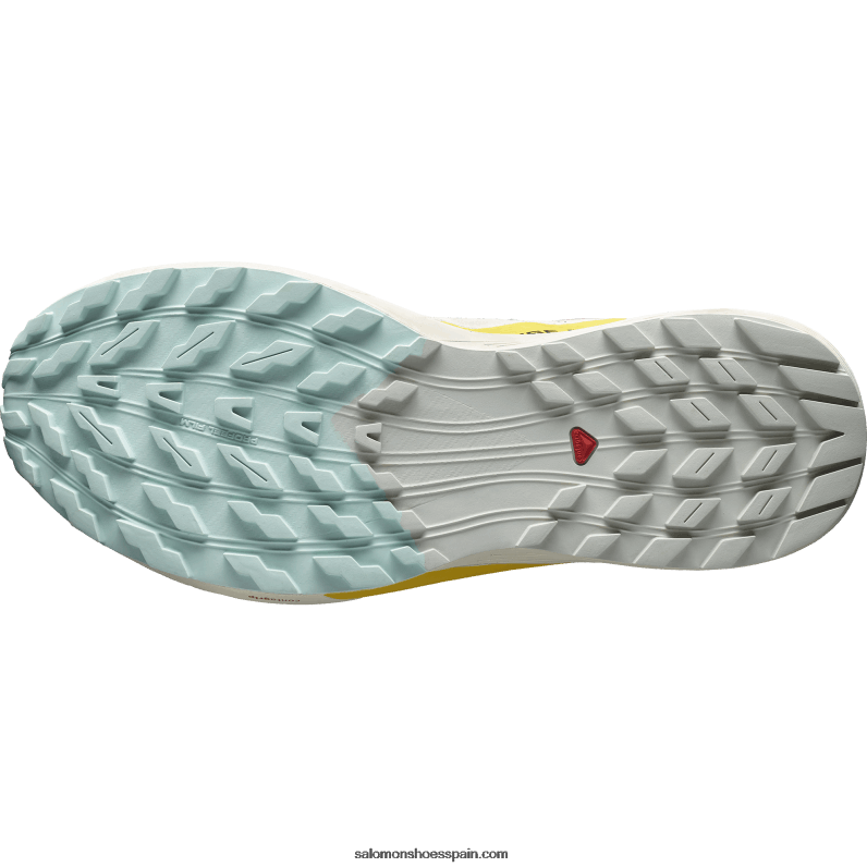 zapatillas de trail running para hombre - sense ride 5 Salomon 00B0PZ1435 día lluvioso/salsa picante/fresia