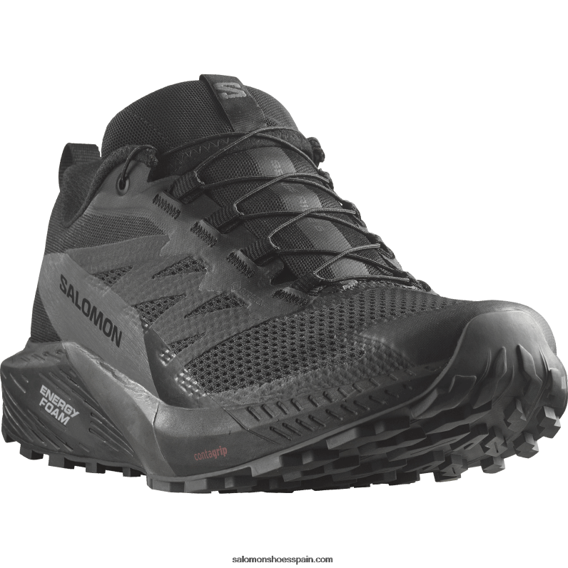 zapatillas de trail running para hombre - sense ride 5 gore-tex Salomon 00B0PZ1444 negro/imán