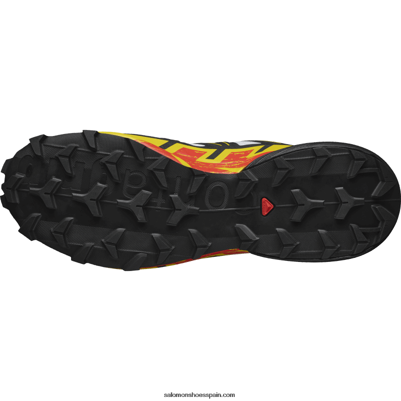 zapatillas de trail running para hombre - speedcross 6 Salomon 00B0PZ1451 blanco/negro/amarillo imperio