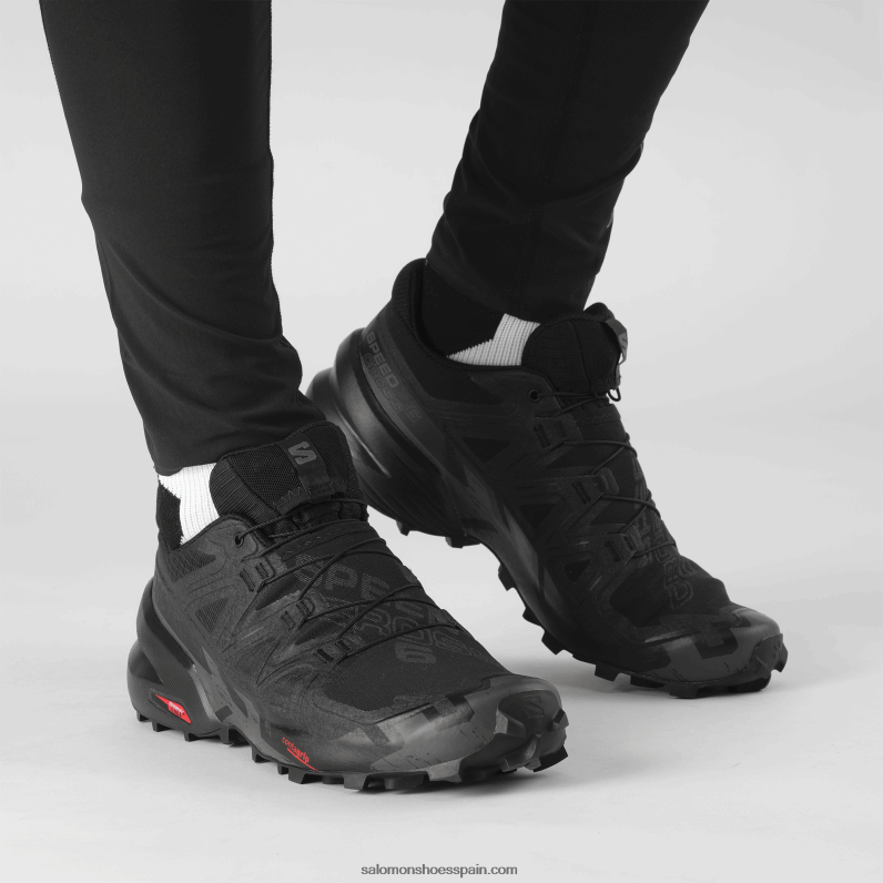 zapatillas de trail running para hombre - speedcross 6 Salomon 00B0PZ1452 negro/fantasma