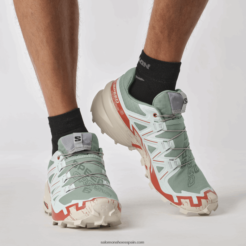 zapatillas de trail running para hombre - speedcross 6 Salomon 00B0PZ1454 nenúfar/día lluvioso/aguamarina blanqueada