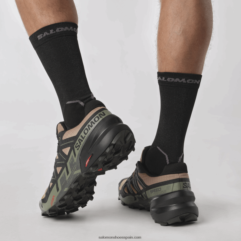 zapatillas de trail running para hombre - speedcross 6 Salomon 00B0PZ1455 algas marinas/negro/verde liquen profundo