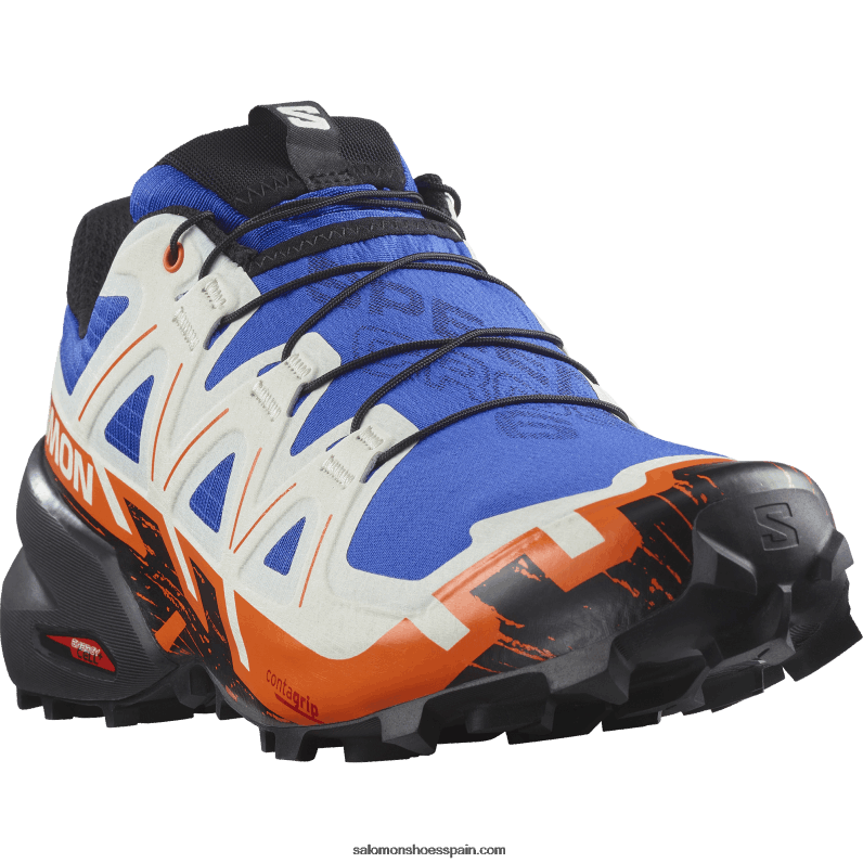 zapatillas de trail running para hombre - speedcross 6 Salomon 00B0PZ1456 azul lapislázuli/negro/ibis escarlata
