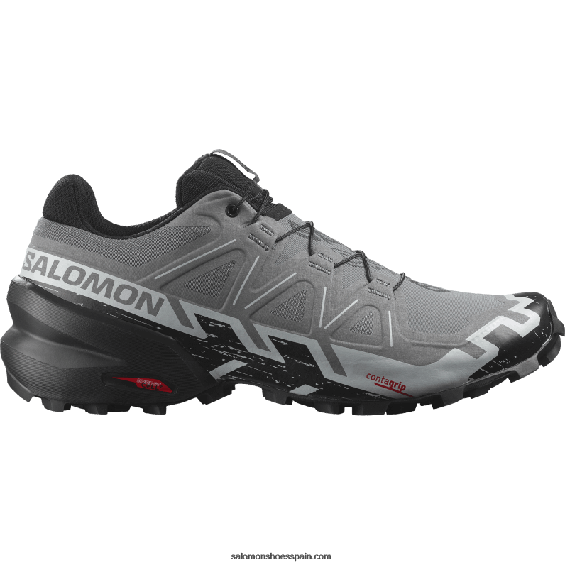 zapatillas de trail running para hombre - speedcross 6 de ancho Salomon 00B0PZ1470 sombra tranquila/negro/azul perla