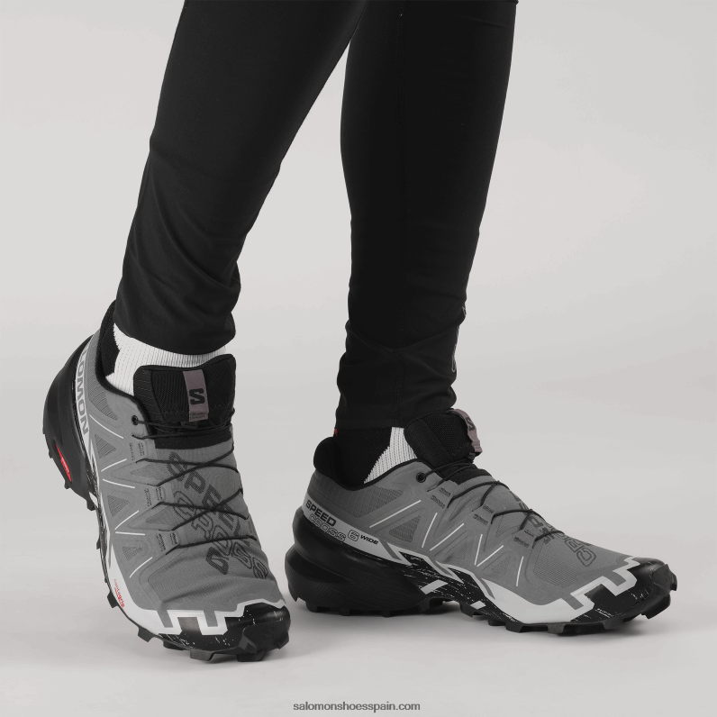 zapatillas de trail running para hombre - speedcross 6 de ancho Salomon 00B0PZ1470 sombra tranquila/negro/azul perla