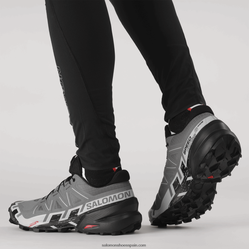 zapatillas de trail running para hombre - speedcross 6 de ancho Salomon 00B0PZ1470 sombra tranquila/negro/azul perla