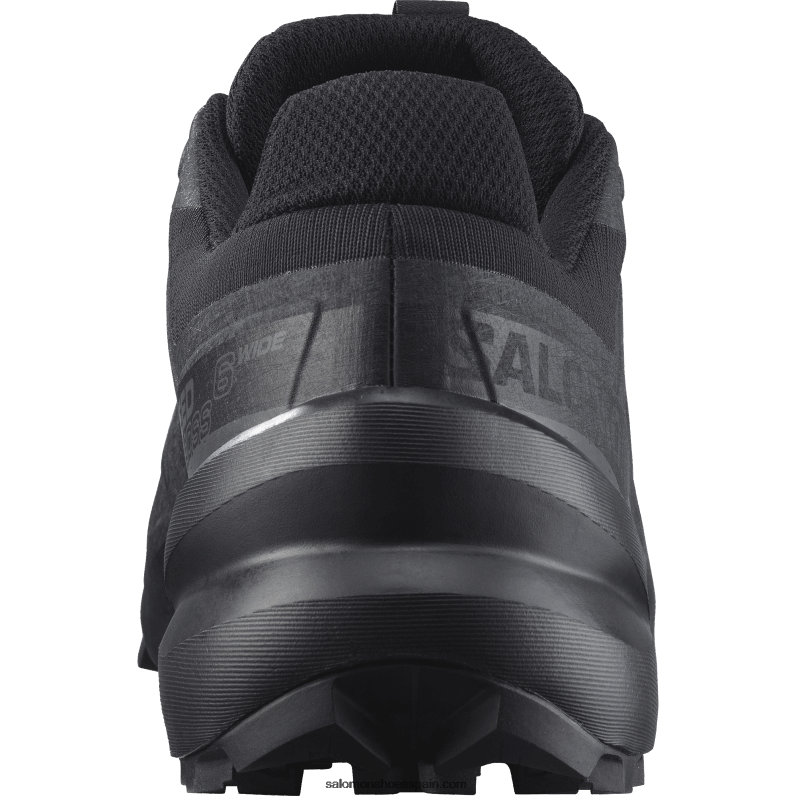 zapatillas de trail running para hombre - speedcross 6 de ancho Salomon 00B0PZ1471 negro/fantasma