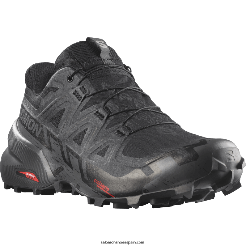 zapatillas de trail running para hombre - speedcross 6 gore-tex Salomon 00B0PZ1465 negro/fantasma