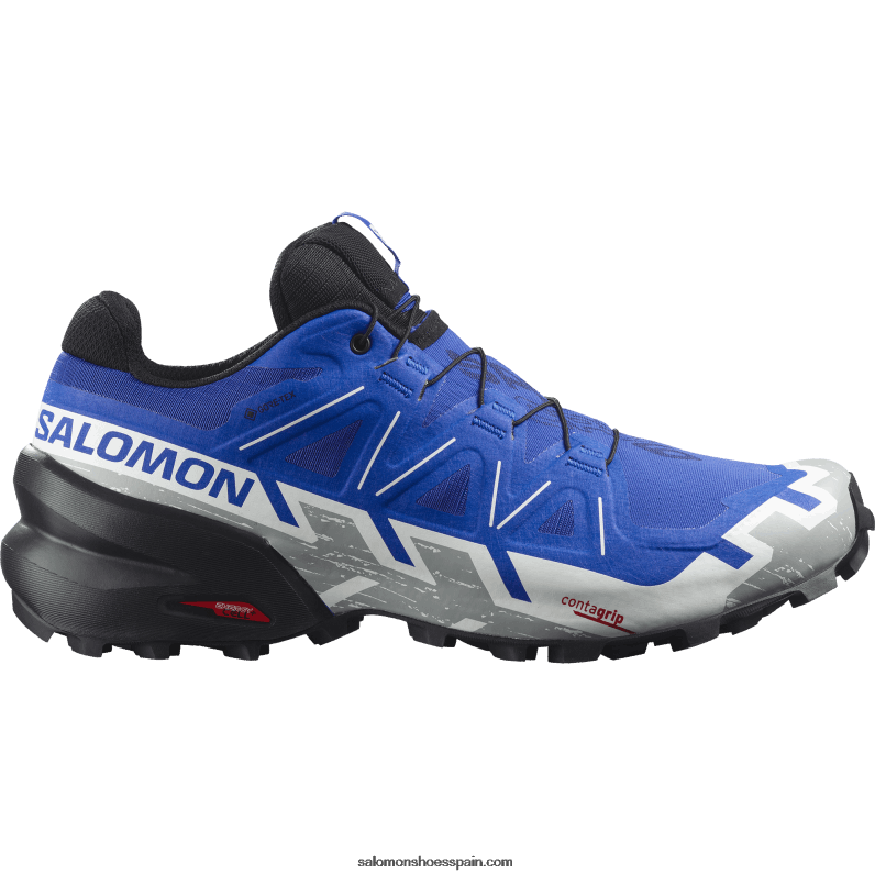 zapatillas de trail running para hombre - speedcross 6 gore-tex Salomon 00B0PZ1467 azul marino/negro/blanco
