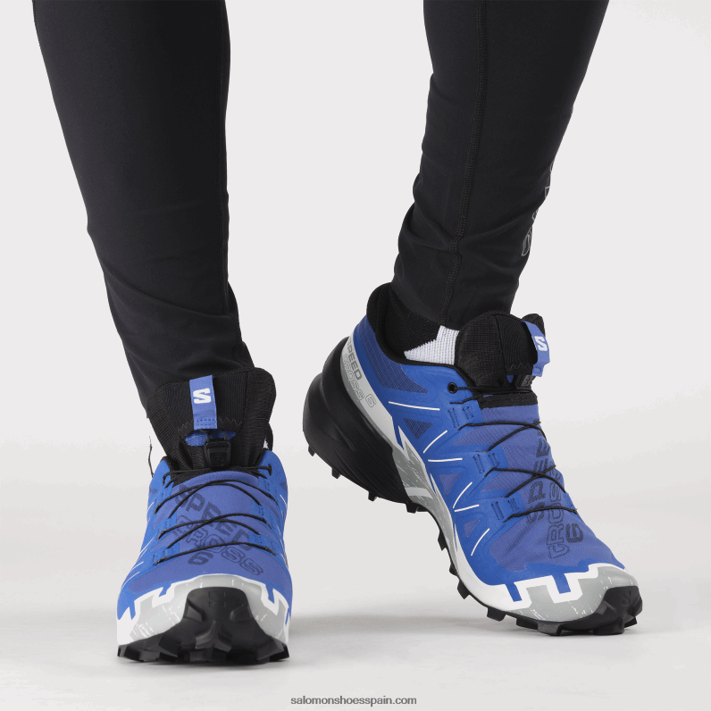 zapatillas de trail running para hombre - speedcross 6 gore-tex Salomon 00B0PZ1467 azul marino/negro/blanco