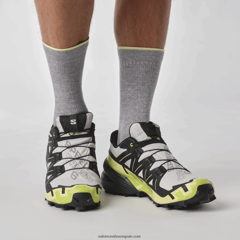 zapatillas de trail running para hombre - speedcross 6 gore-tex Salomon 00B0PZ1468 roca lunar/negro/lima soleado