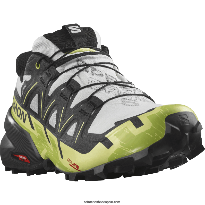 zapatillas de trail running para hombre - speedcross 6 gore-tex Salomon 00B0PZ1468 roca lunar/negro/lima soleado