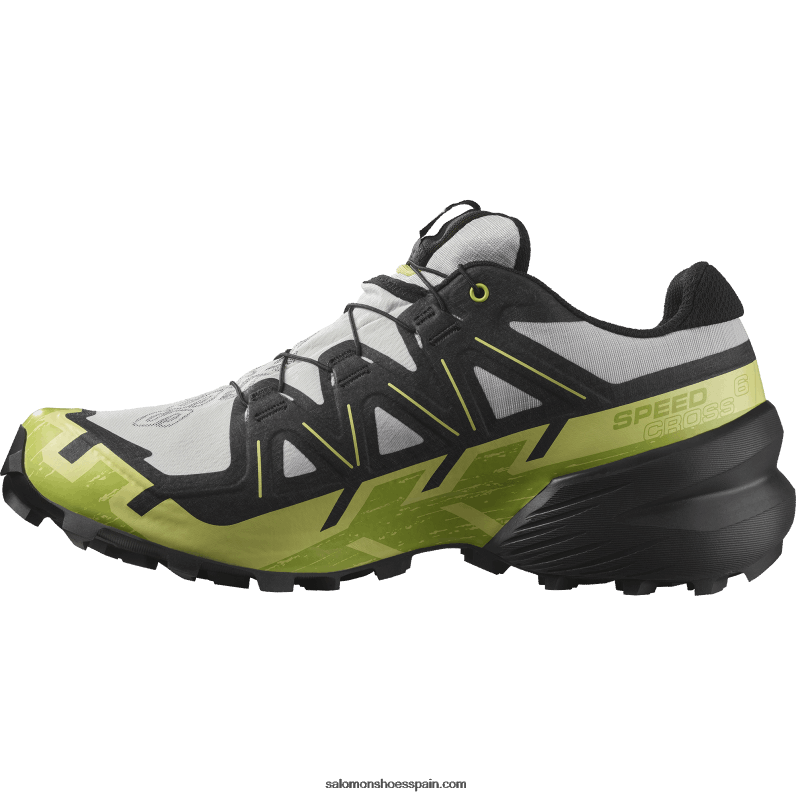 zapatillas de trail running para hombre - speedcross 6 gore-tex Salomon 00B0PZ1468 roca lunar/negro/lima soleado