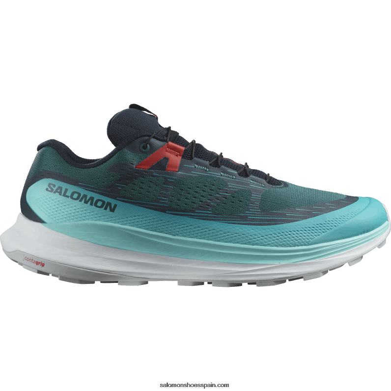 zapatillas de trail running para hombre - ultra glide 2 Salomon 00B0PZ1438 atlántico profundo/azul resplandor/rojo fuego