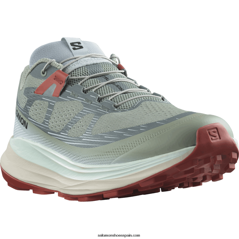 zapatillas de trail running para hombre - ultra glide 2 Salomon 00B0PZ1440 nenúfar/agua blanqueada/salsa picante