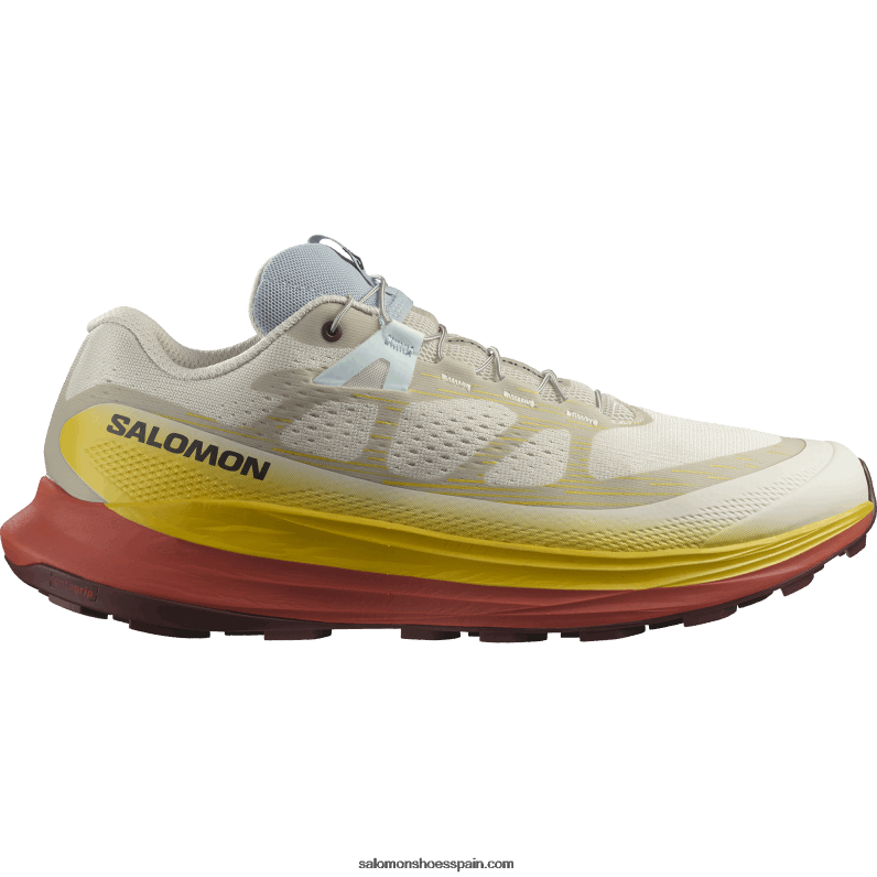 zapatillas de trail running para hombre - ultra glide 2 Salomon 00B0PZ1441 día lluvioso/fresia/salsa picante