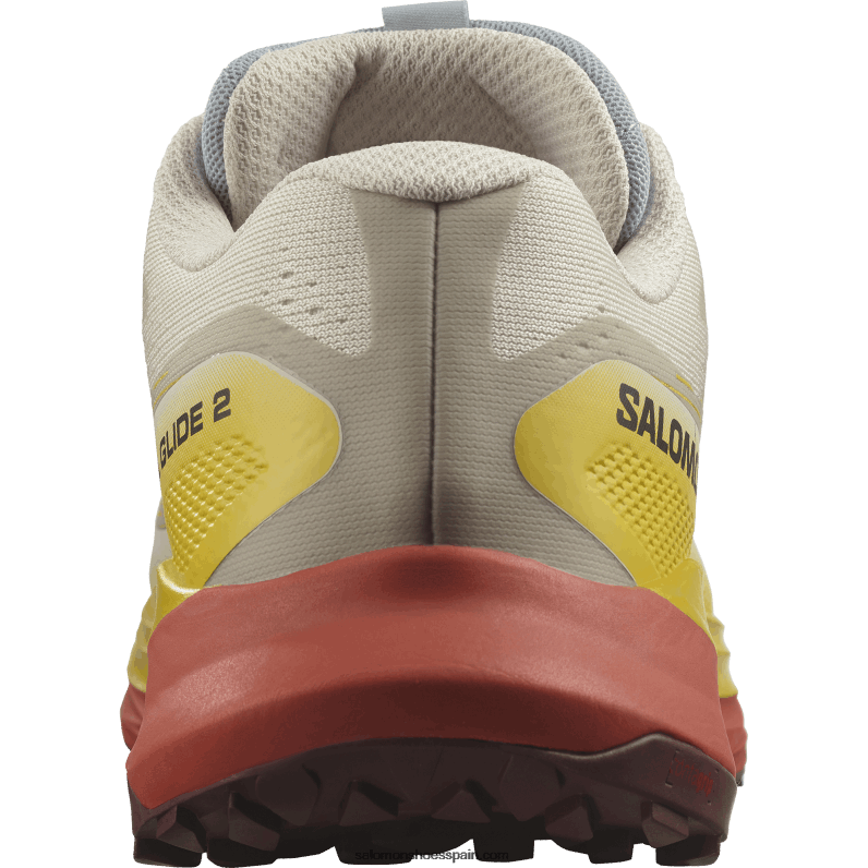 zapatillas de trail running para hombre - ultra glide 2 Salomon 00B0PZ1441 día lluvioso/fresia/salsa picante