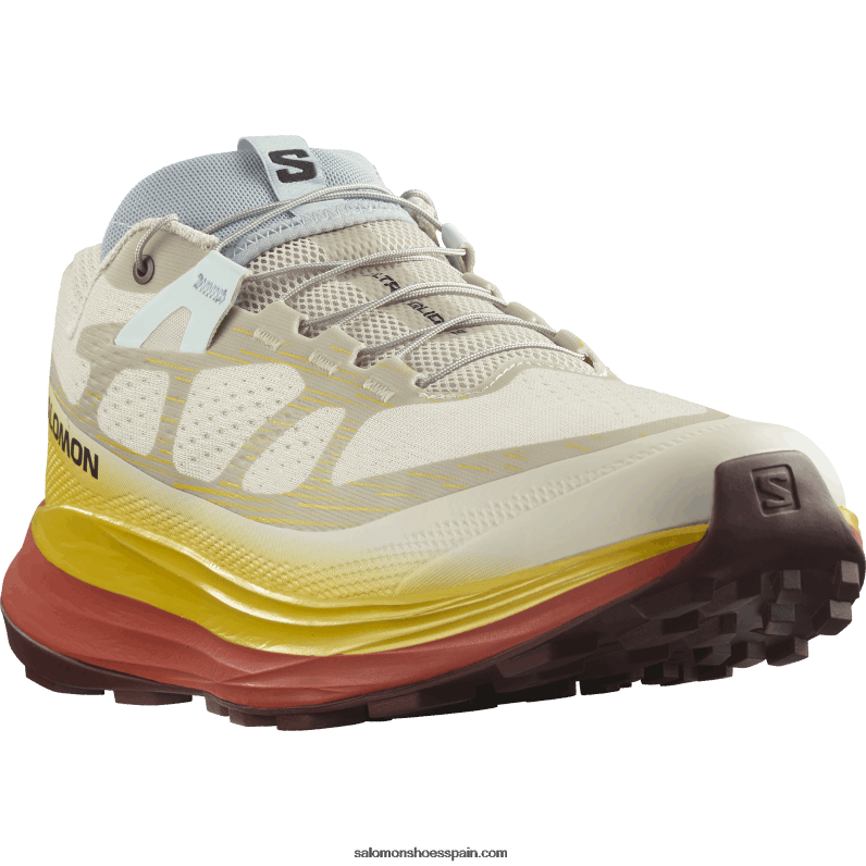 zapatillas de trail running para hombre - ultra glide 2 Salomon 00B0PZ1441 día lluvioso/fresia/salsa picante