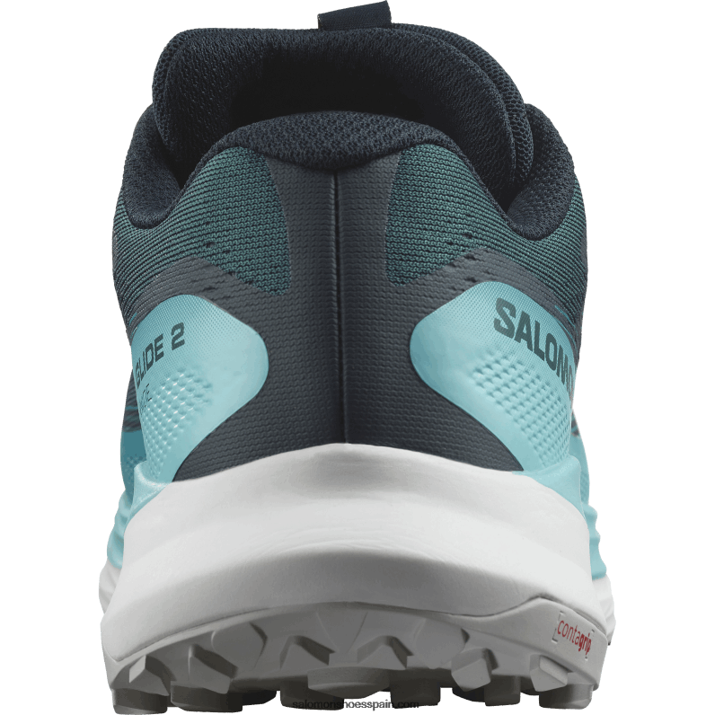 zapatillas de trail running para hombre - ultra glide 2 wide Salomon 00B0PZ1469 atlántico profundo/azul resplandor/rojo fuego