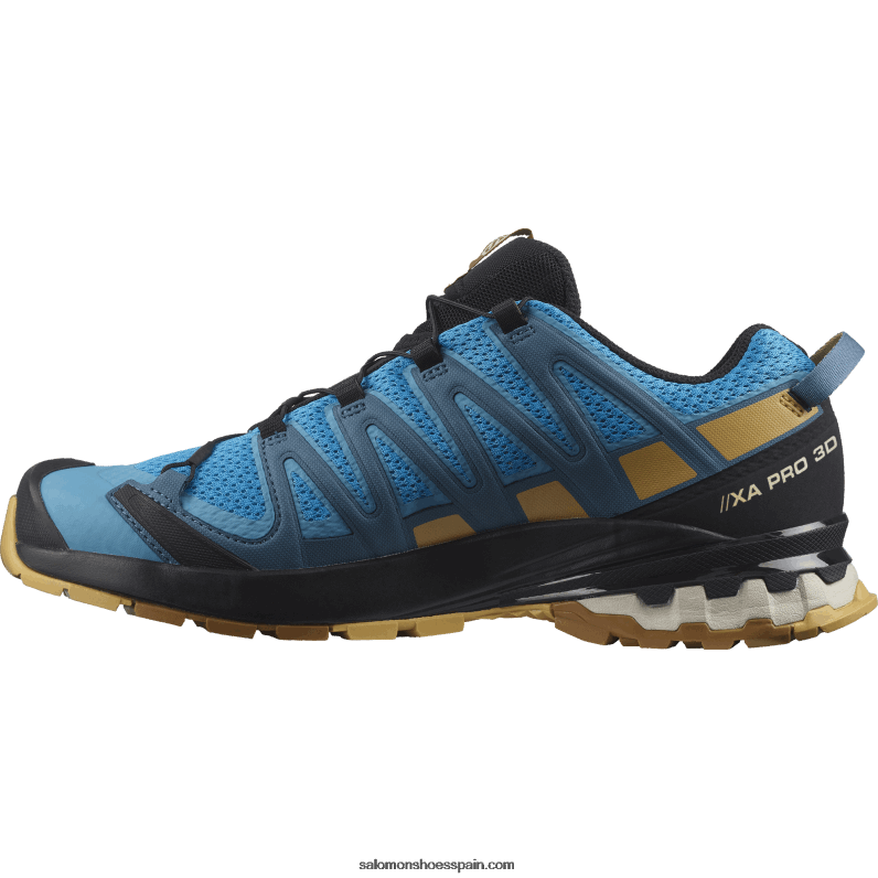 zapatillas de trail running para hombre - xa pro 3d v8 Salomon 00B0PZ1480 barrera de coral/hoja de otoño/marrón bronce