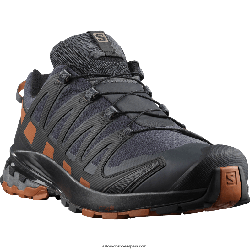zapatillas de trail running para hombre - xa pro 3d v8 gore-tex Salomon 00B0PZ1481 ébano/café caramelo/negro