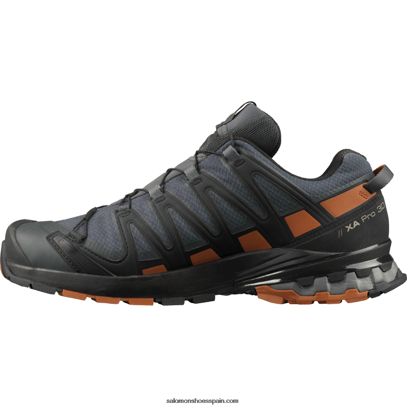zapatillas de trail running para hombre - xa pro 3d v8 gore-tex Salomon 00B0PZ1481 ébano/café caramelo/negro