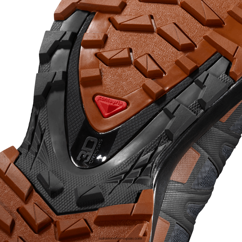 zapatillas de trail running para hombre - xa pro 3d v8 gore-tex Salomon 00B0PZ1481 ébano/café caramelo/negro