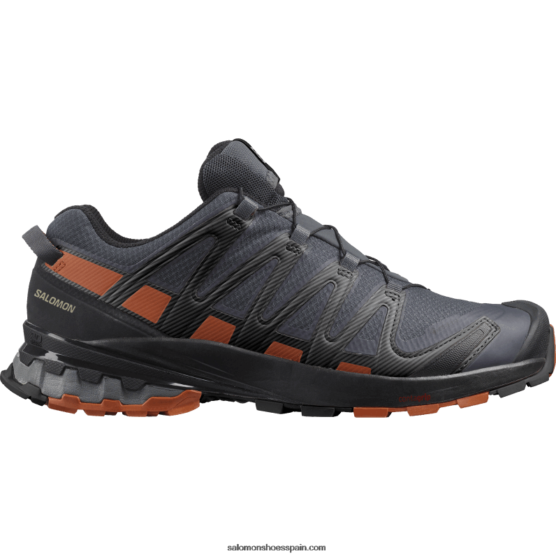 zapatillas de trail running para hombre - xa pro 3d v8 gore-tex wide Salomon 00B0PZ1472 ébano/café caramelo/negro