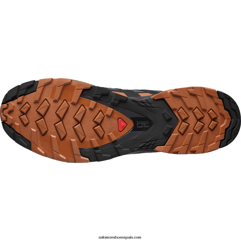 zapatillas de trail running para hombre - xa pro 3d v8 gore-tex wide Salomon 00B0PZ1472 ébano/café caramelo/negro