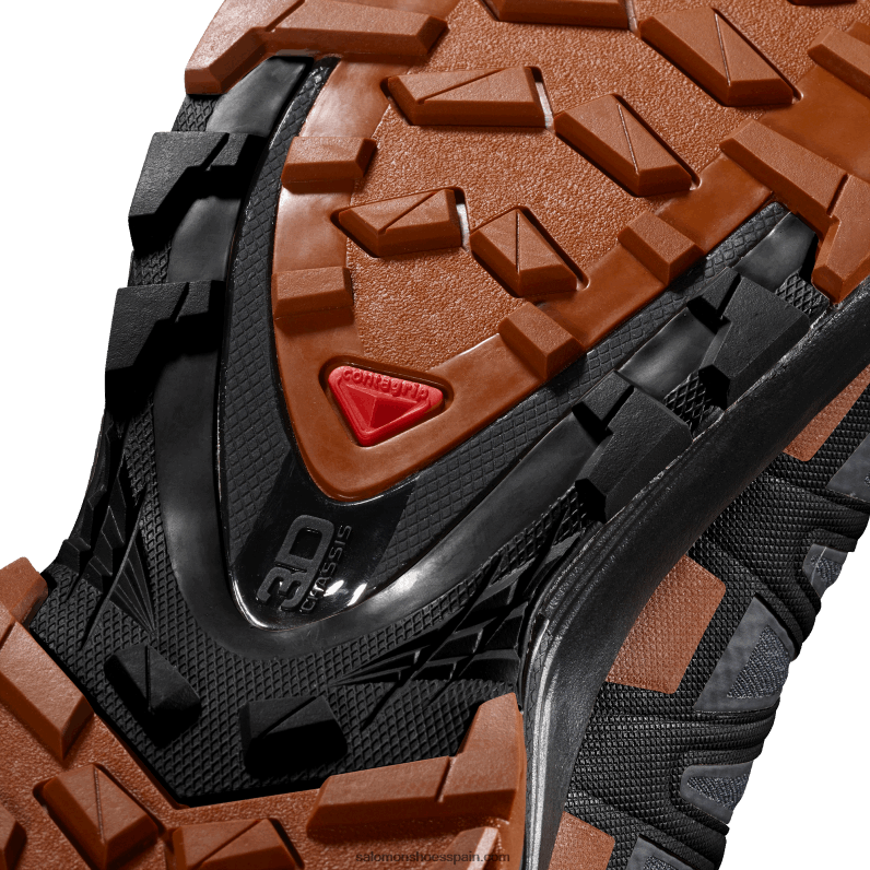 zapatillas de trail running para hombre - xa pro 3d v8 gore-tex wide Salomon 00B0PZ1472 ébano/café caramelo/negro