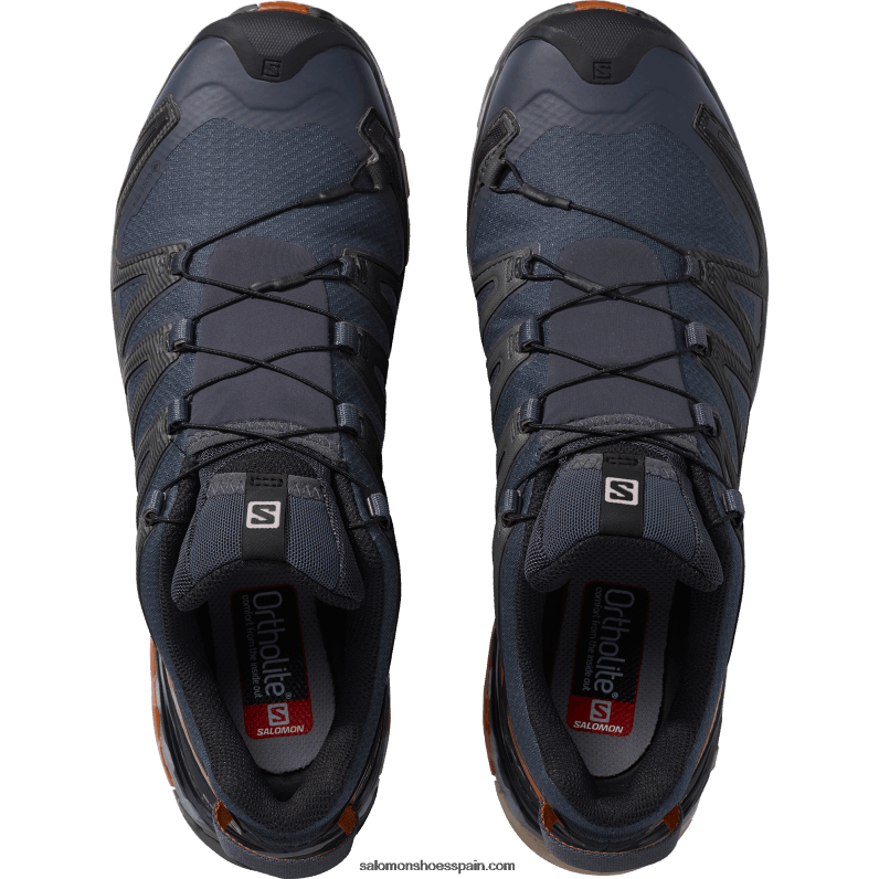 zapatillas de trail running para hombre - xa pro 3d v8 gore-tex wide Salomon 00B0PZ1472 ébano/café caramelo/negro