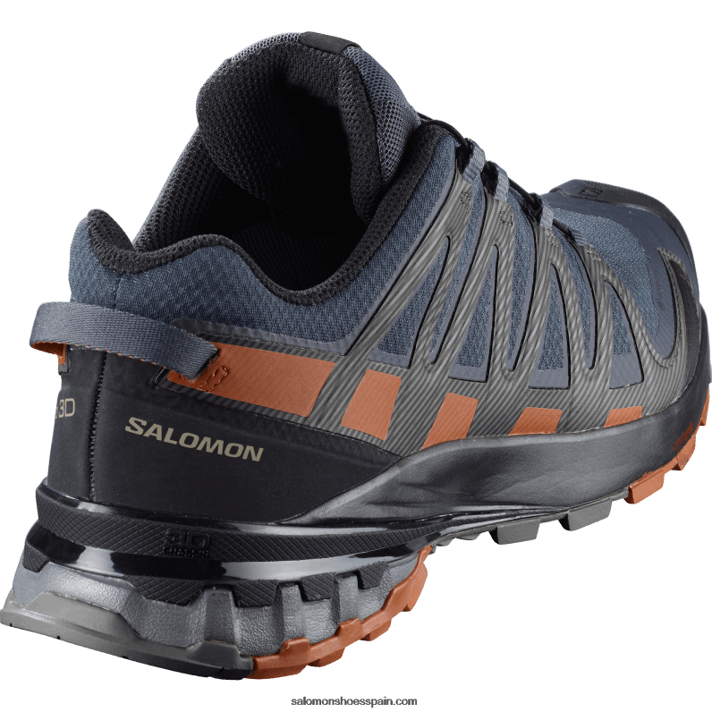 zapatillas de trail running para hombre - xa pro 3d v8 gore-tex wide Salomon 00B0PZ1472 ébano/café caramelo/negro