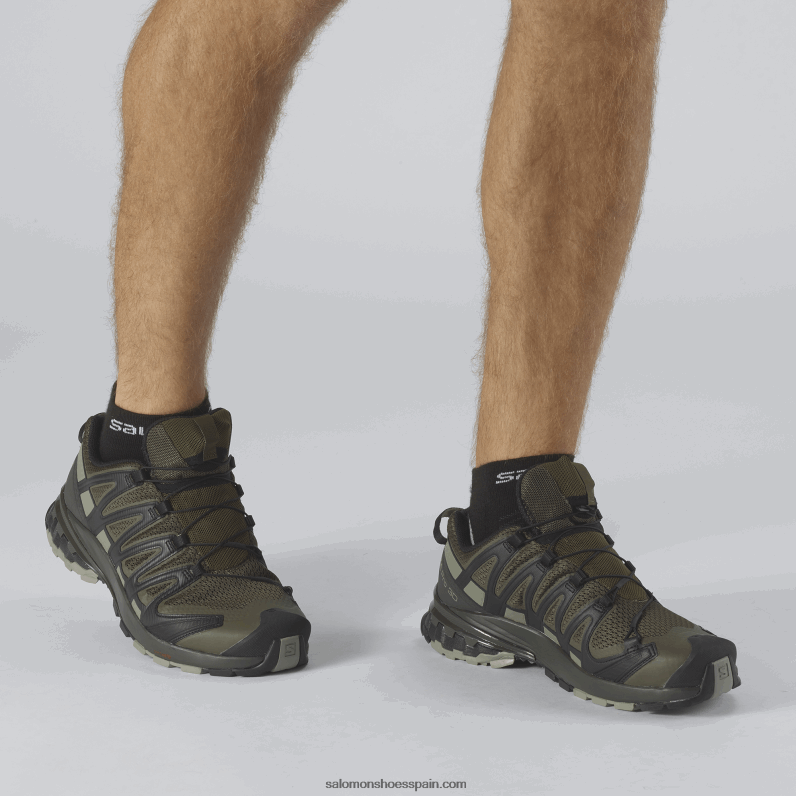 zapatillas de trail running para hombre - xa pro 3d v8 wide Salomon 00B0PZ1473 hoja de parra/turba/sombra