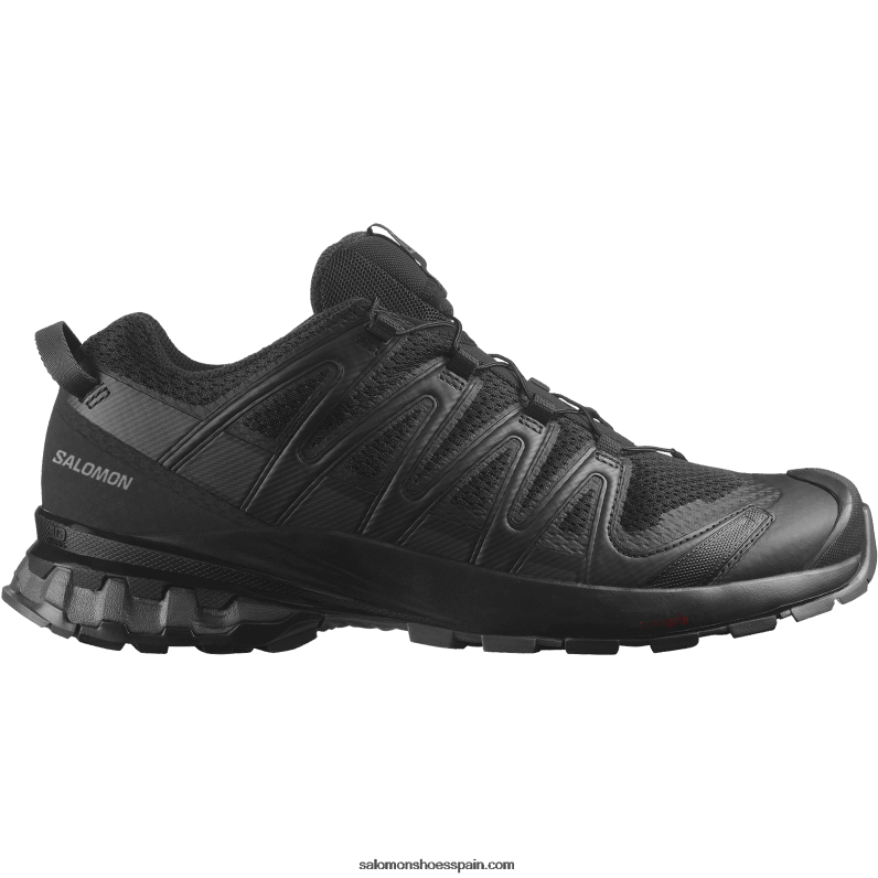 zapatillas de trail running para hombre - xa pro 3d v8 wide Salomon 00B0PZ1474 negro/imán