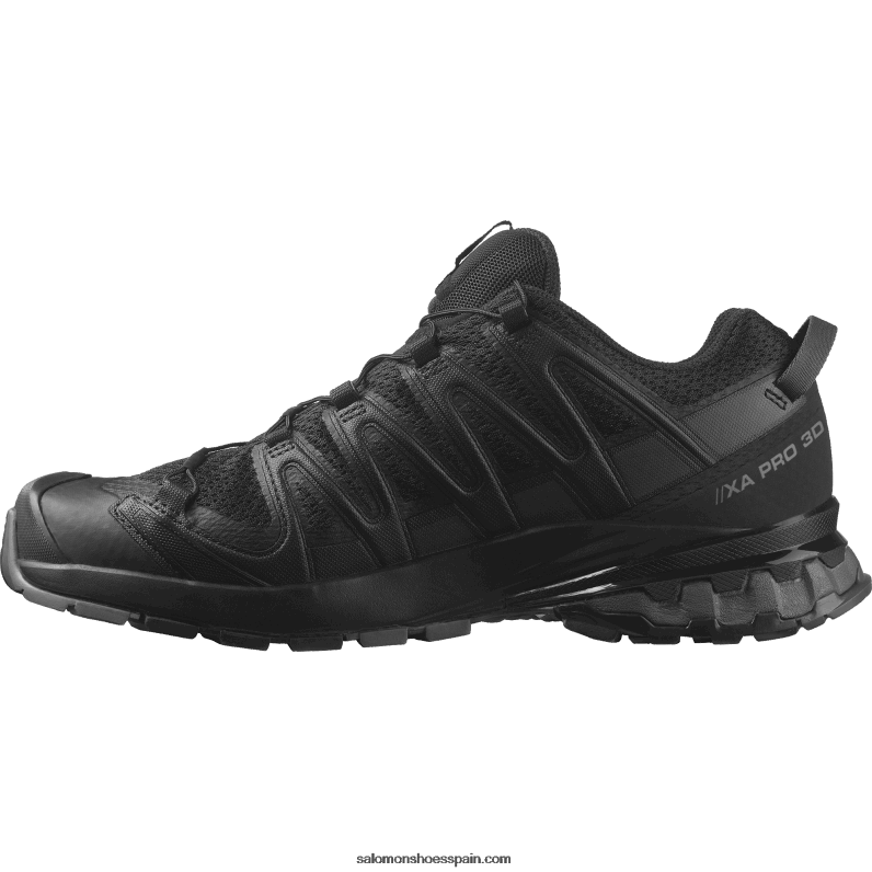 zapatillas de trail running para hombre - xa pro 3d v8 wide Salomon 00B0PZ1474 negro/imán