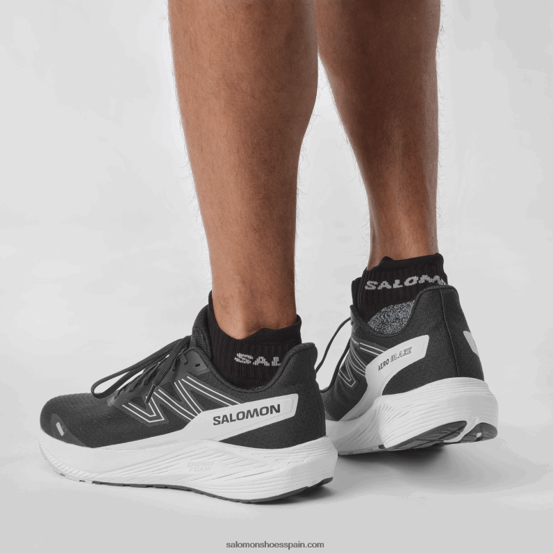 zapatillas de running para hombre - aero blaze Salomon 00B0PZ1067 negro/blanco/roca lunar