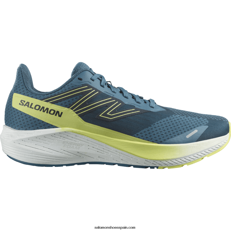 zapatillas de running para hombre - aero blaze Salomon 00B0PZ1068 cenizas azules/lima soleado/zafiro oscuro