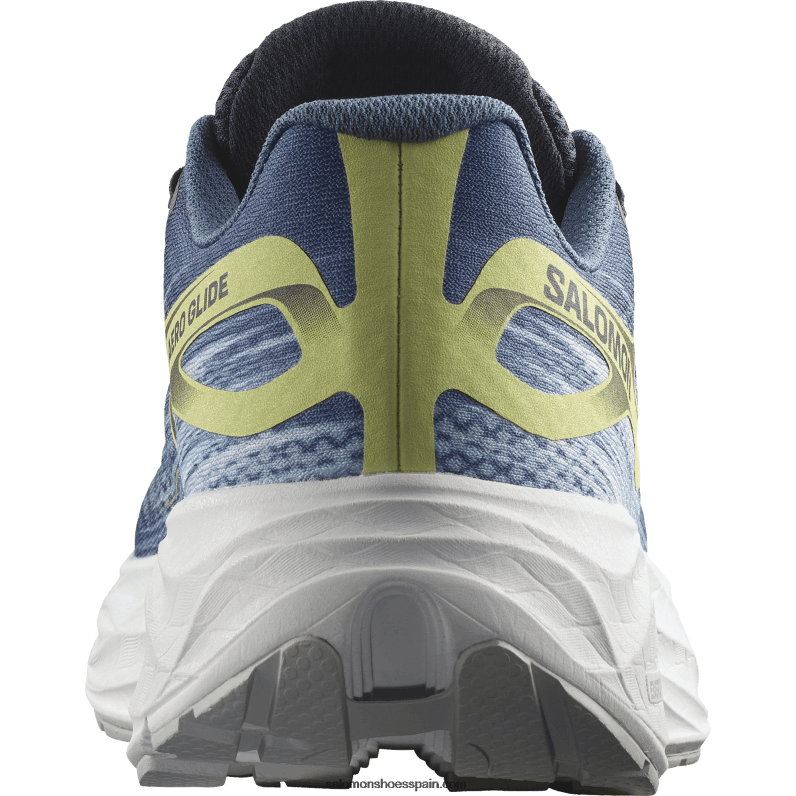 zapatillas de running para hombre - aero glide Salomon 00B0PZ1063 Ceniza azul/zafiro oscuro/lima soleado