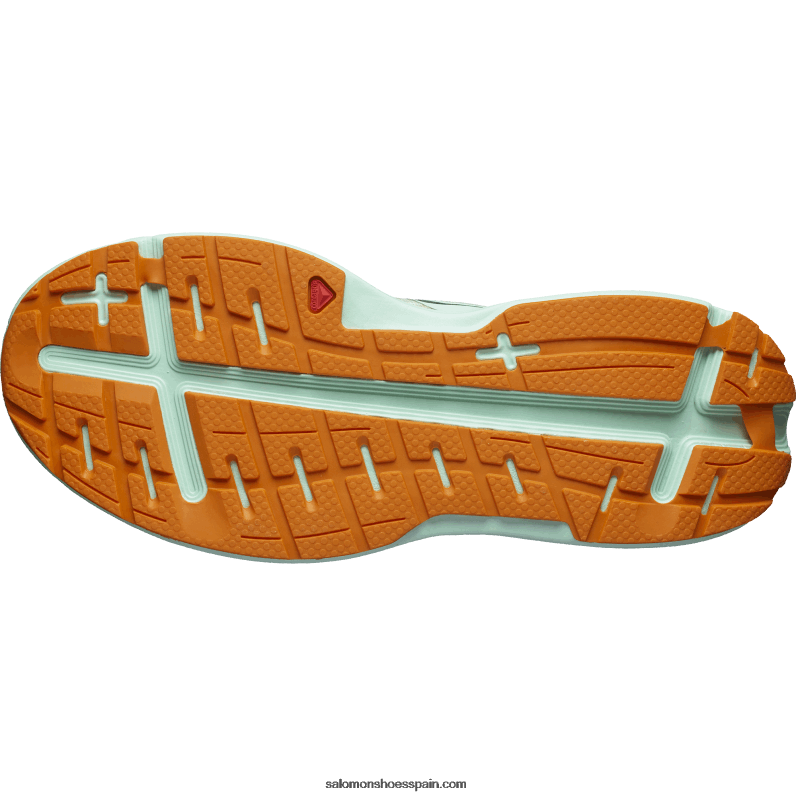 zapatillas de running para hombre - aero glide Salomon 00B0PZ1066 arena blanqueada/yuca/pimienta naranja
