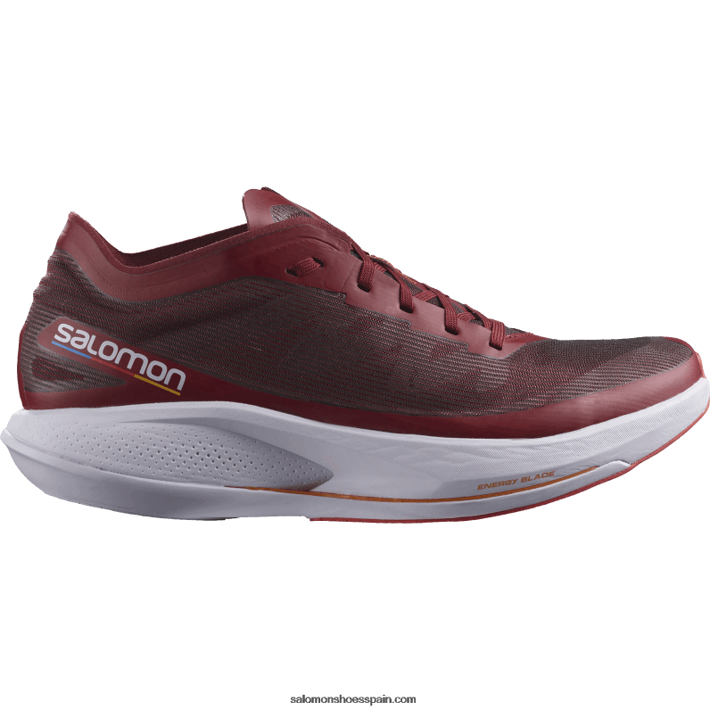 zapatillas de running para hombre - fantasma Salomon 00B0PZ1072 ciclismo rojo/púrpura jaspeado/naranja vibrante
