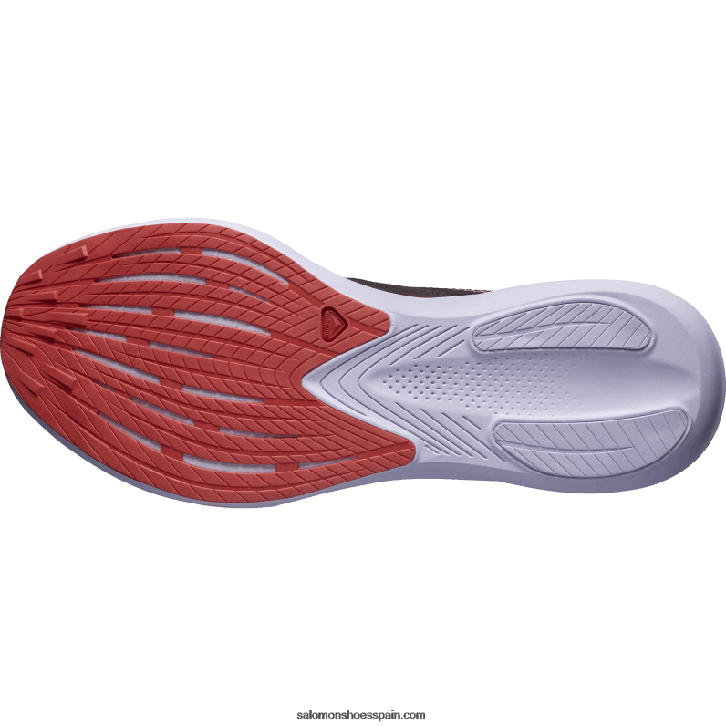 zapatillas de running para hombre - fantasma Salomon 00B0PZ1072 ciclismo rojo/púrpura jaspeado/naranja vibrante