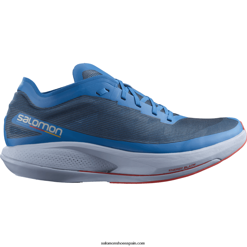 zapatillas de running para hombre - fantasma Salomon 00B0PZ1073 banderines índigo/azul kentucky/rojo amapola