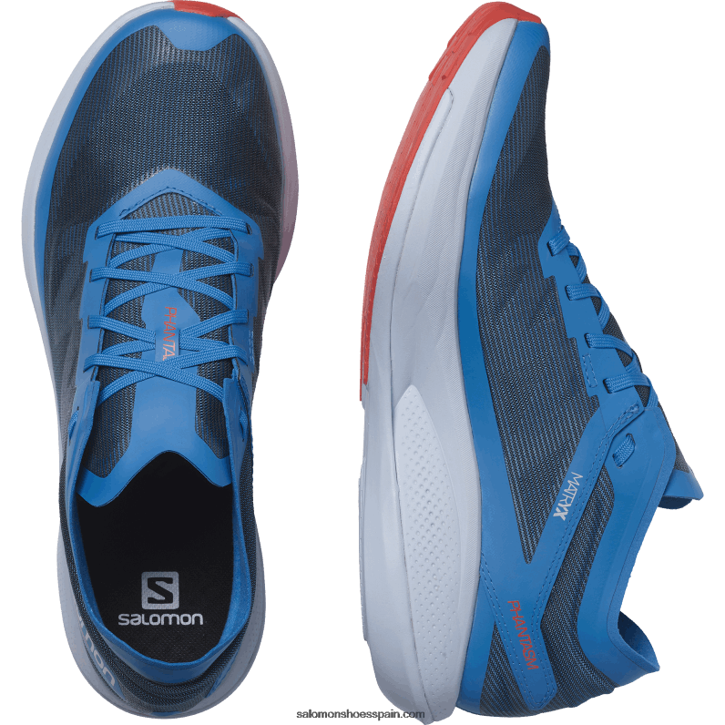 zapatillas de running para hombre - fantasma Salomon 00B0PZ1073 banderines índigo/azul kentucky/rojo amapola