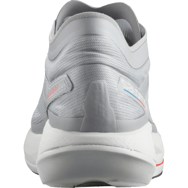zapatillas de running para hombre - fantasma Salomon 00B0PZ1074 aleación/roca lunar/rojo amapola