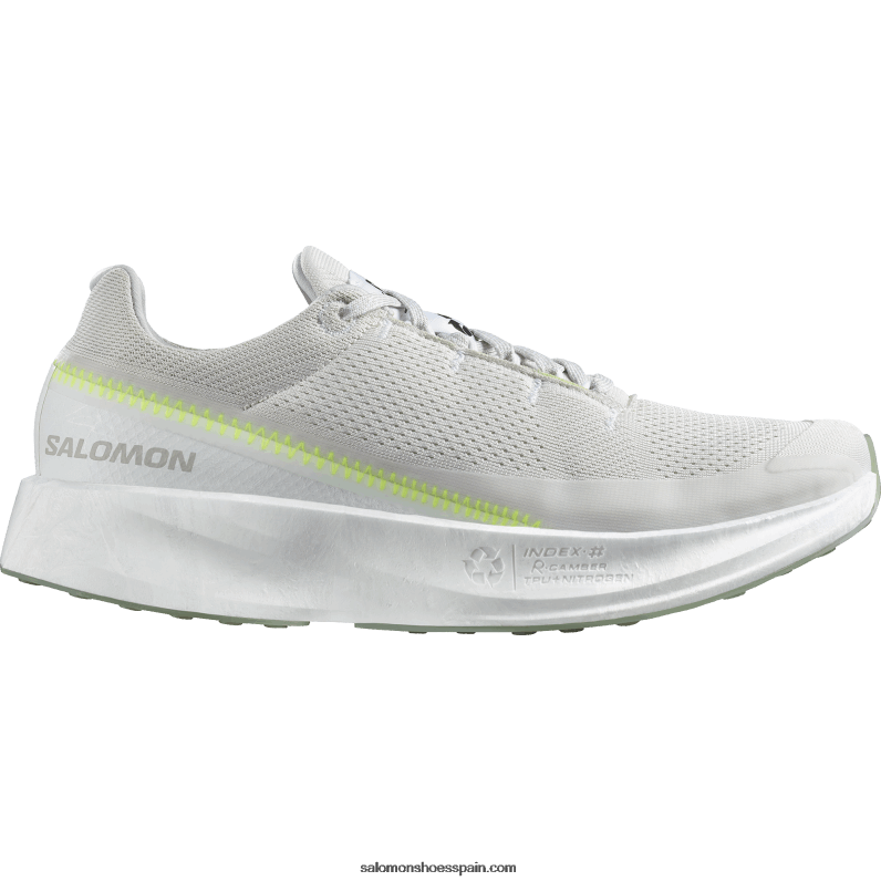 zapatillas de running para hombre - índice 02 Salomon 00B0PZ1069 blanco/roca lunar/amarillo de seguridad