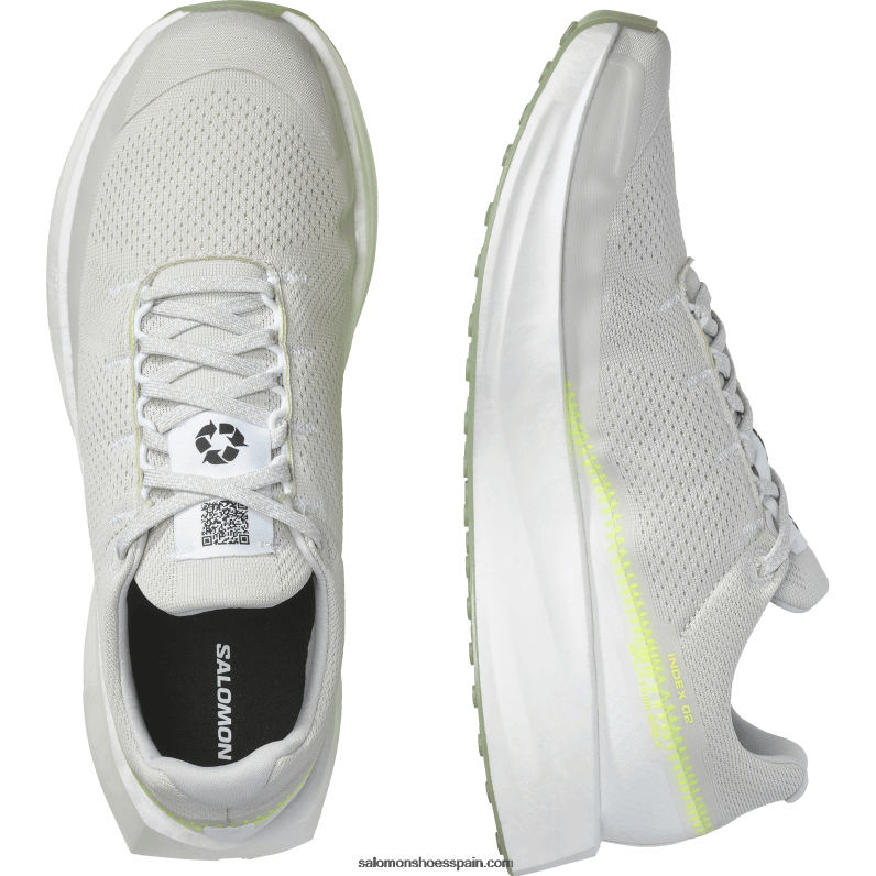 zapatillas de running para hombre - índice 02 Salomon 00B0PZ1069 blanco/roca lunar/amarillo de seguridad