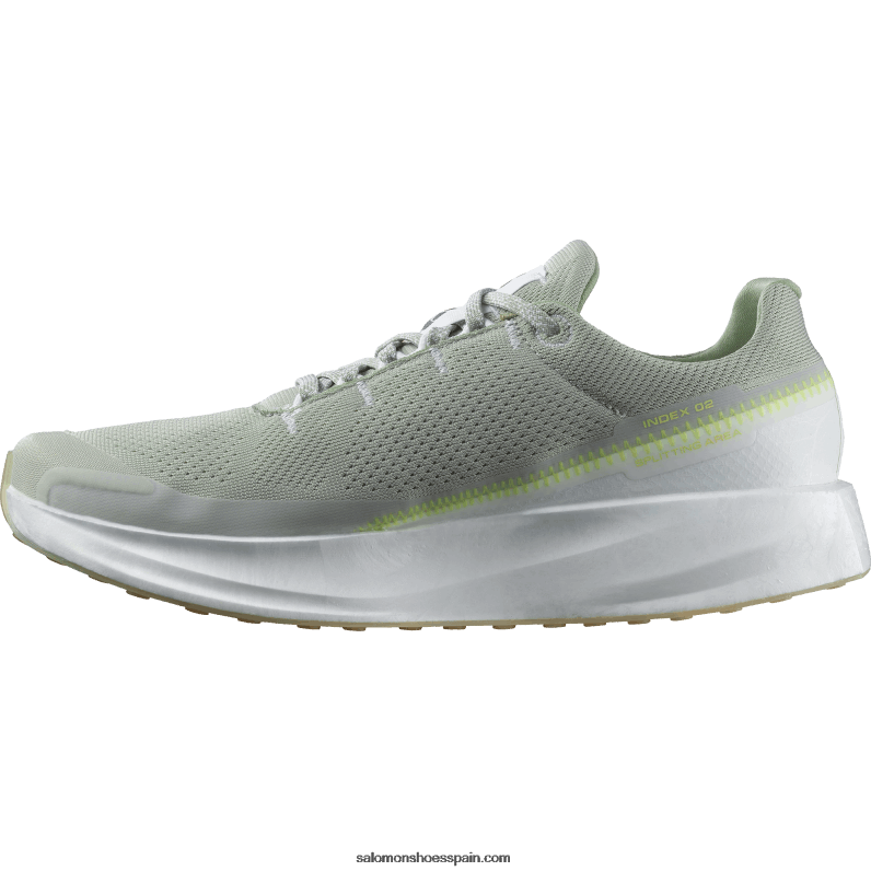 zapatillas de running para hombre - índice 02 Salomon 00B0PZ1070 blanco/salvia del desierto/amarillo de seguridad