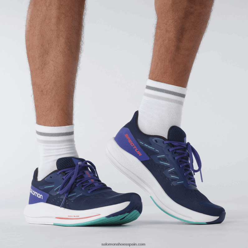 zapatillas de running para hombre - spectur Salomon 00B0PZ1076 azul estate/azul deslumbrante/hoja de menta