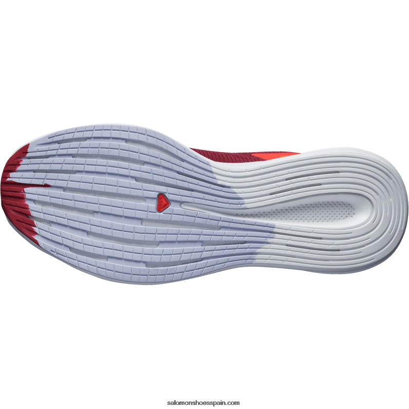 zapatillas de running para hombre - spectur Salomon 00B0PZ1077 ciclismo rojo/naranja vibrante/púrpura jaspeado
