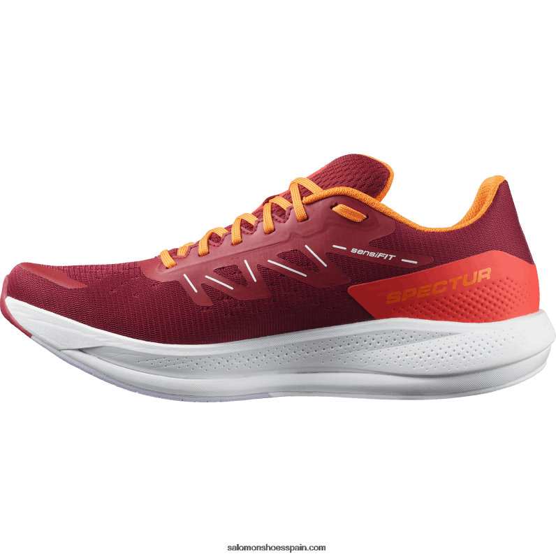 zapatillas de running para hombre - spectur Salomon 00B0PZ1077 ciclismo rojo/naranja vibrante/púrpura jaspeado